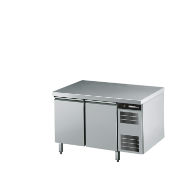 Bäckerei-Tiefkühltisch EN4060, 2 Türen, mit Tischpl. allseits ab, Steckerfertig