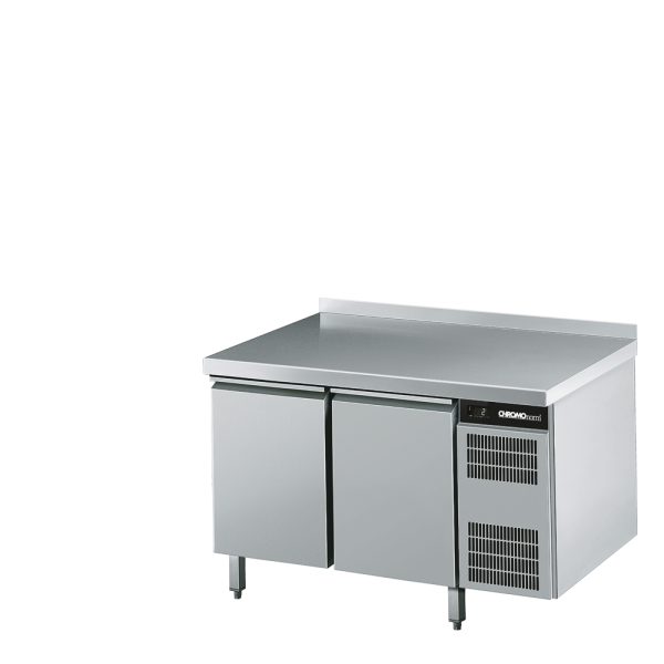 Bäckerei-Tiefkühltisch EN4060, 2 Türen, mit Tischpl. hinten auf, Steckerfertig